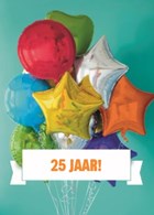 verjaardag leeftijden gekleurde ballonnen